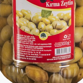 3 Kg.Jumbo  Kırma Yeşil Zeytin