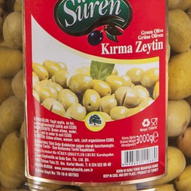 3 Kg.Jumbo  Kırma Yeşil Zeytin