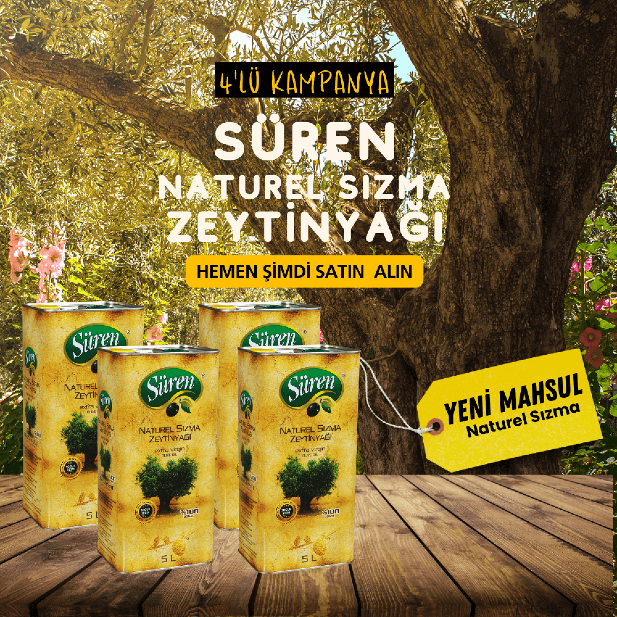 Yeni Mahsul Naturel Sızma 4'lü Kampanya